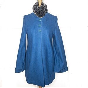 Nine West | Vintage Bright Blue Wool Coat